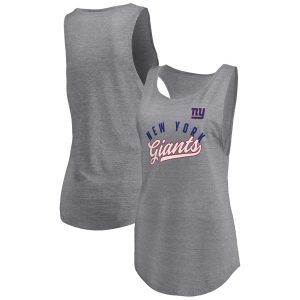 Women’s New York Giants Scoop Neck Tri-Blend Tank Top